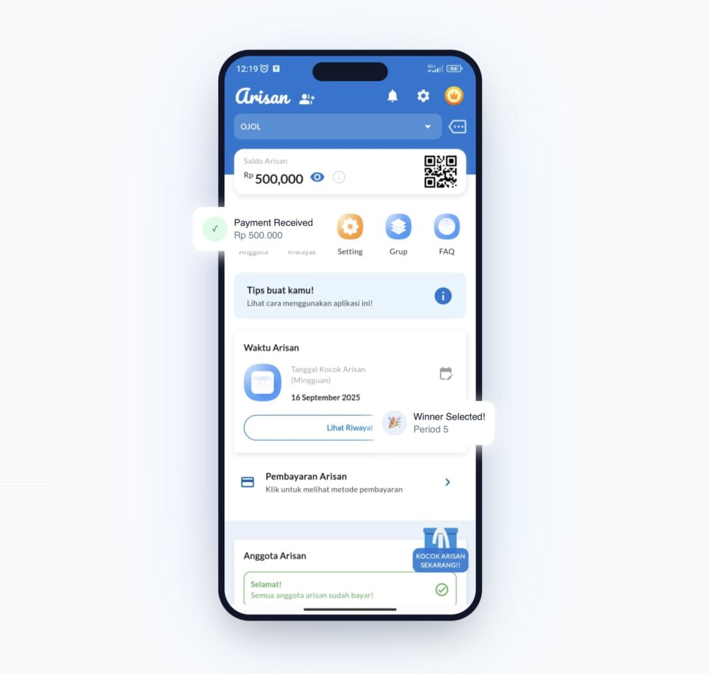 Aplikasi Arisan Digital