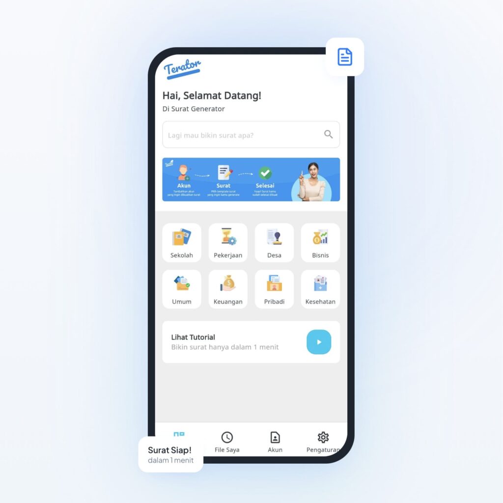 Terator - Template Surat Generator